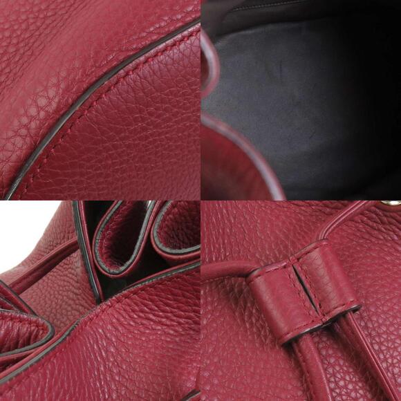 GUCCI Authentic Leather Bamboo Shoulder Bag - Picture 3 of 5